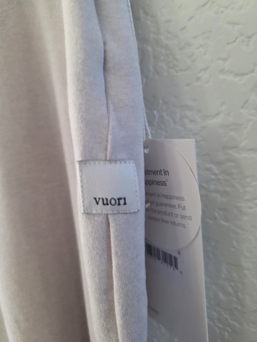 Vuori Halo Easy Wideleg Pant Ecru Small Short NEW NWT - Picture 6 of 8